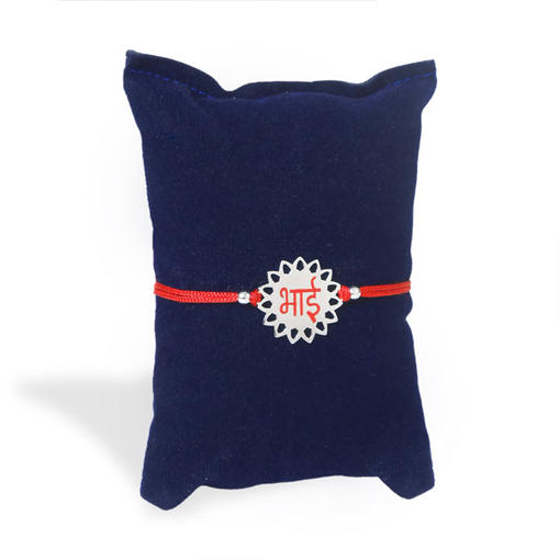Bhai Sterling Silver Floral Rakhi