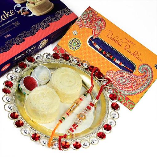 Soan Cake n Rakhis Hamper