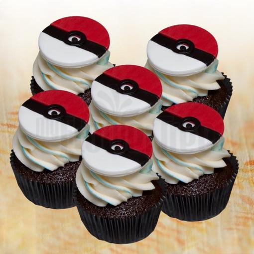 Pokeball Cupcakes