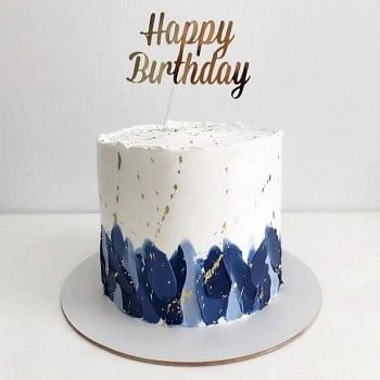 Indigo Birthday Cake