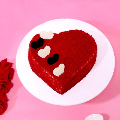Heart Shape Red Velvet Cake