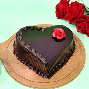 Heart Chocolate Cake