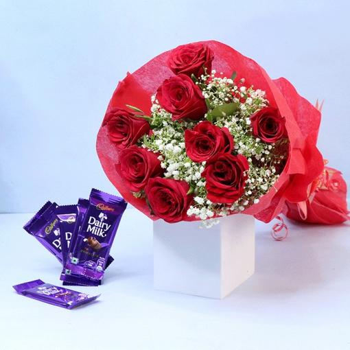 Red Roses Chocolate Combo