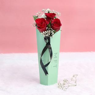 Elegant Red Roses Signature Pouch