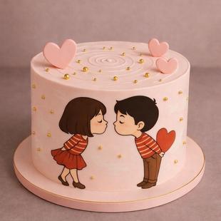 Forever Love Couple Cake