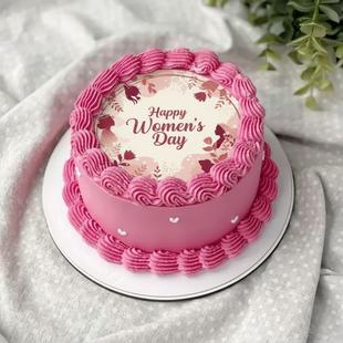 Happy Womens Day Photo Cake
