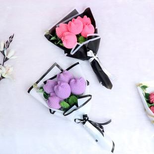 Tulips Crochet Bouquet Combo