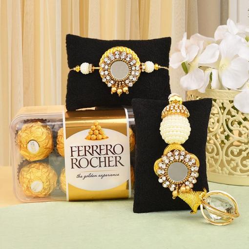 Sweet Rakhi Combo for Bhaiya Bhabhi