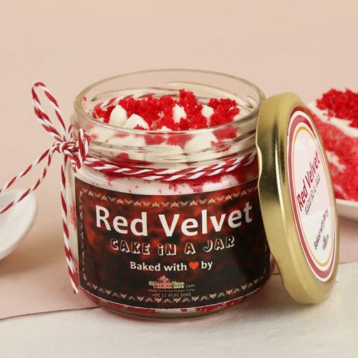 Fabulous Red Velvet Jar Cake