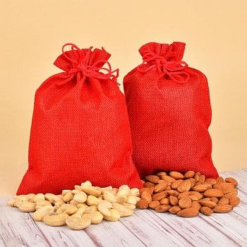 Almond and Cashew Nut Potli