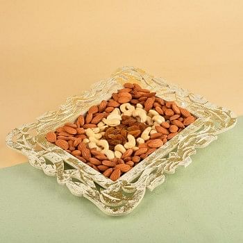 Designer Tray with Almonds and Cashew