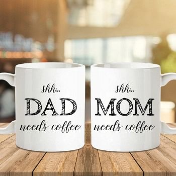 Printed Coffee Mug Combo For Parents