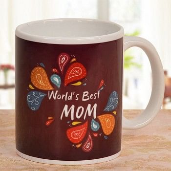 Worlds Best Mom Printed Mug