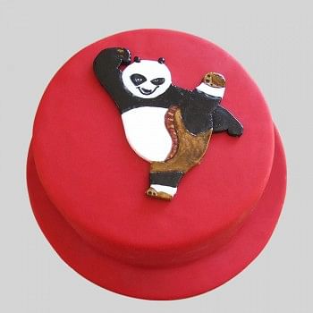1/2 Kg Kungfu Panda Chocolate Fondant Cake