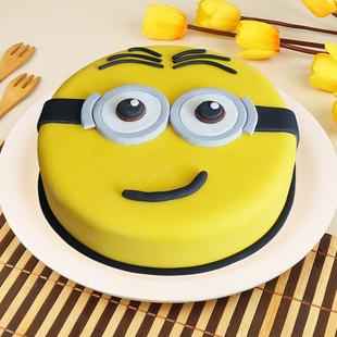 Smirking Minion Chocolate Cake