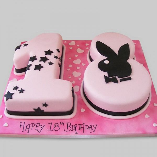 3 Kg 18th Birthday Theme Chocolate Fondant Cake