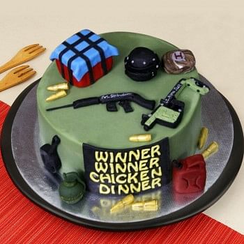 PUBG Battlefield Cake 