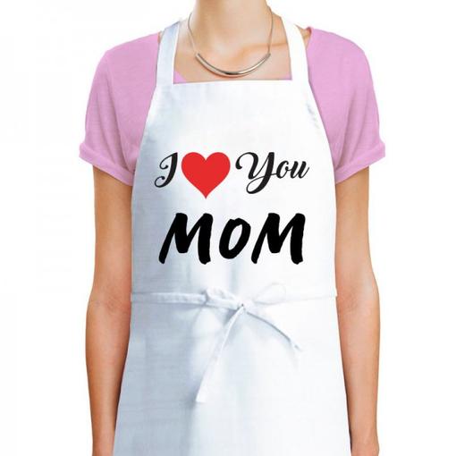 I Love You Mom Apron