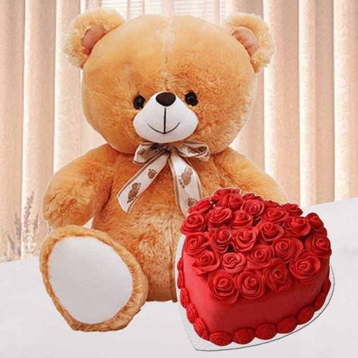 Red Velvet Heart Combo