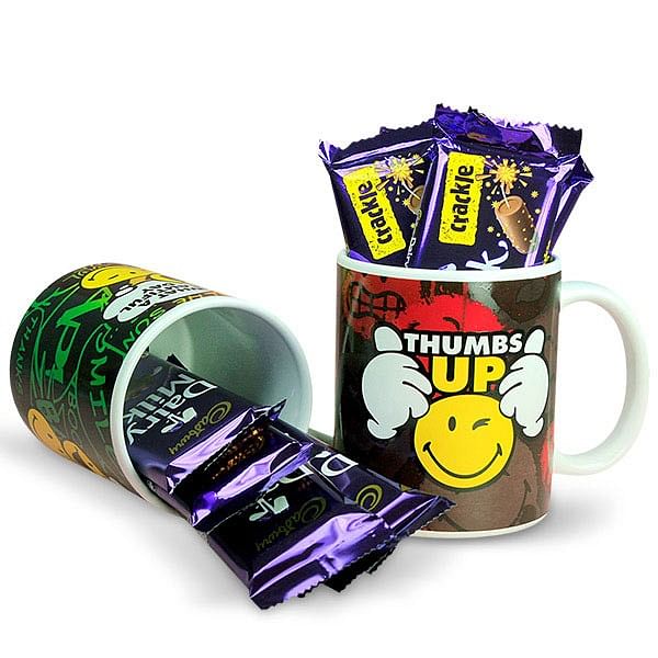 Smiley Mugs and Chocolates Hamper
