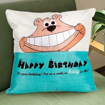 Printed Cushion for Birthday