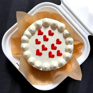 Hearts Design Bento Cake