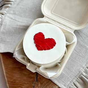 Romantic Heart Theme Bento Cake