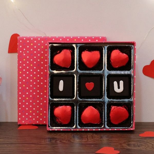 9 Assorted Heart Shape Chocolates 