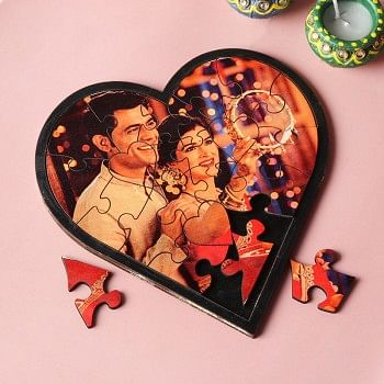 One Heart Shaped Puzzle for Karwa Chauth