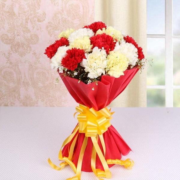 Mixed Carnations Bouquet