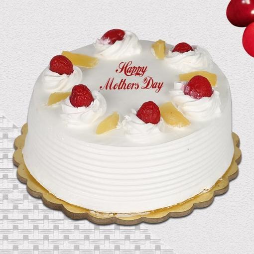 Eggless Pineapple Cake For Mom
