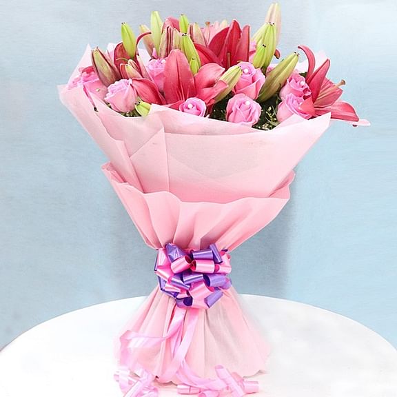 Pink Flowers Bouquet