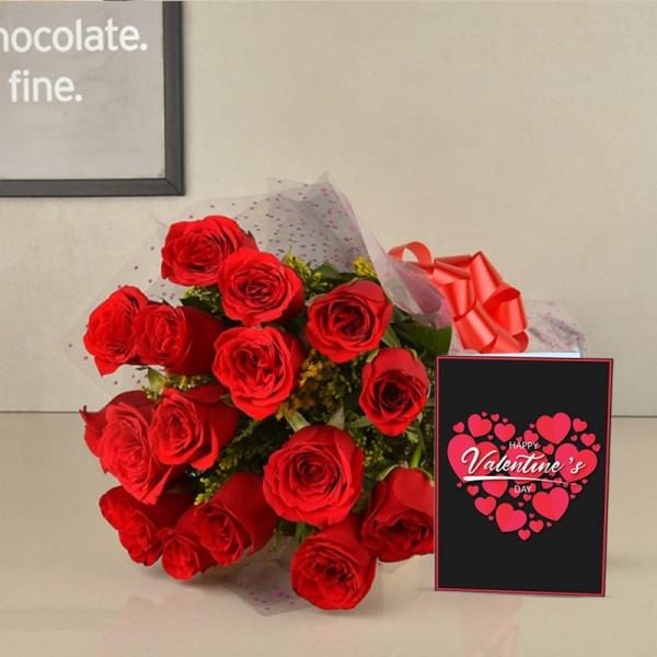 Valentines Day Premium 15 Roses MyFlowerTree