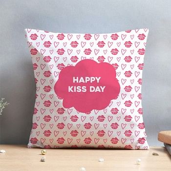Happy Kiss day Cushion