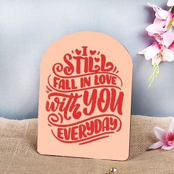 Always in Love Printed Quote Table Top