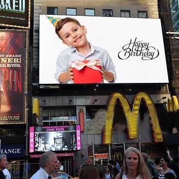 Personalised Billboard E Poster for Birthday