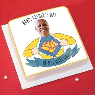 Super Dad Personalised Cake