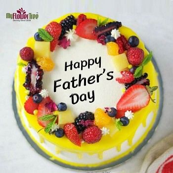 Happy Fathers Day Fruit Cake