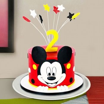 One Kg Mickey Mouse Fondant Cake