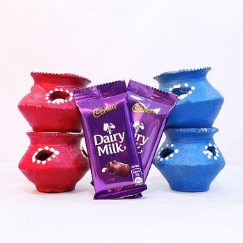 Matki Diya + 2 Dairy milk Chocolate