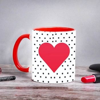 Polka Dot Printed Mug