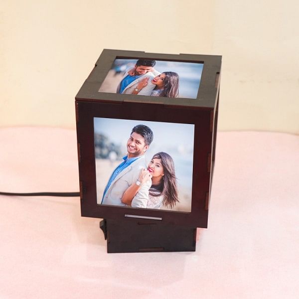 Personalised Mini Cube Table Lamp