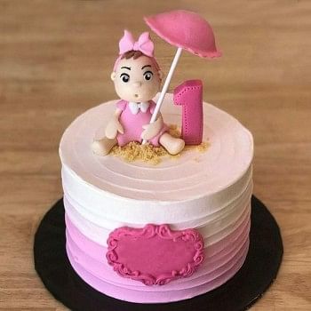 Baby Girl Theme Cake