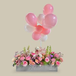 Graceful Purity Baby Girl Flower Box Package