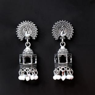 Designer Peacock Earrings