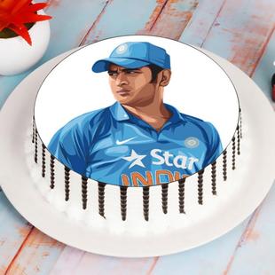 Dhoni Theme Cake