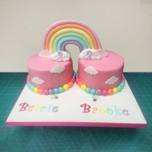 Twins Birthday Cake