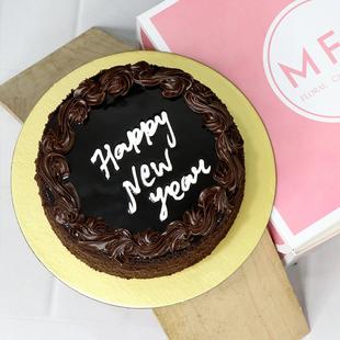 New Year Chocolate Cake