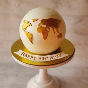 My World Pinata Cake