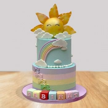 Sunrise Theme Cake for Kids